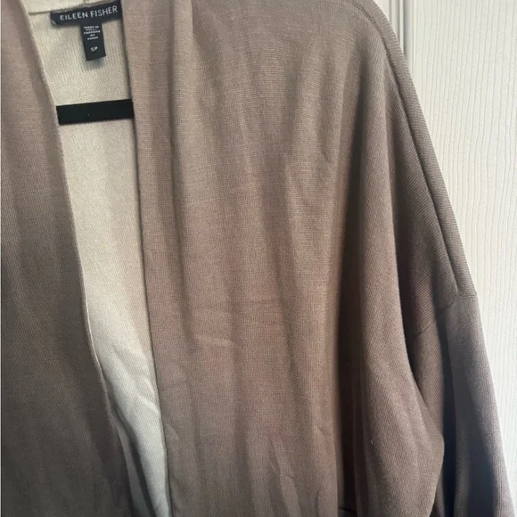 Eileen Fisher two-tone cardigan size Small - Picture 5 of 8